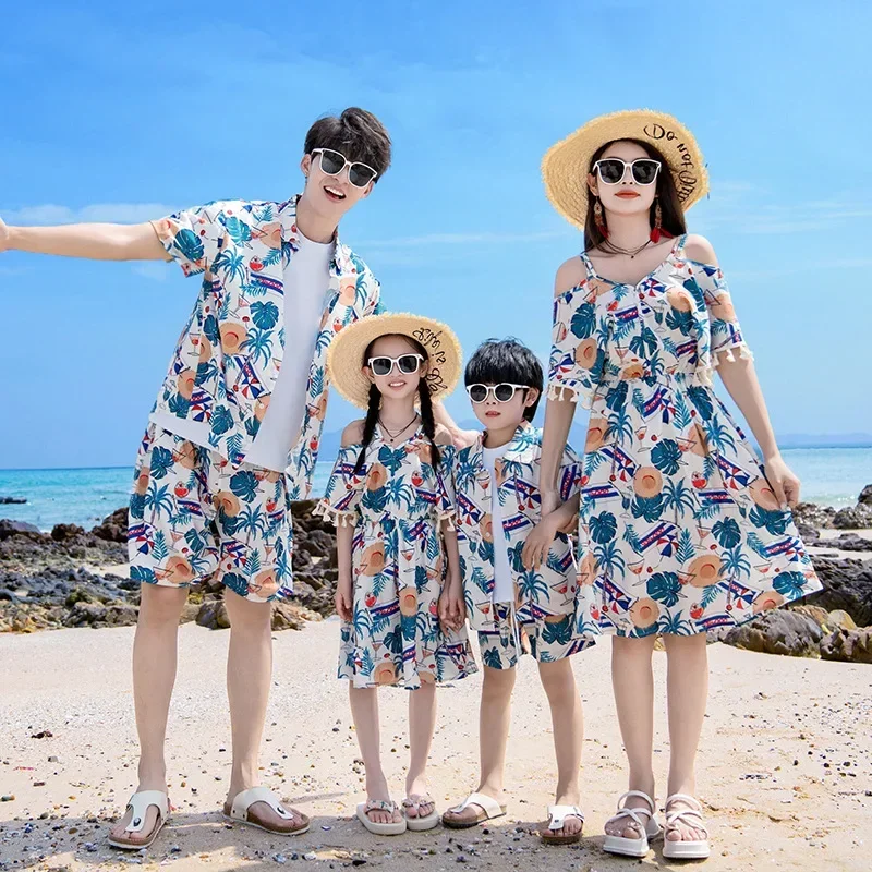 Plant Parent Clothing - Семейная одежда для отпуска, нарядное платье