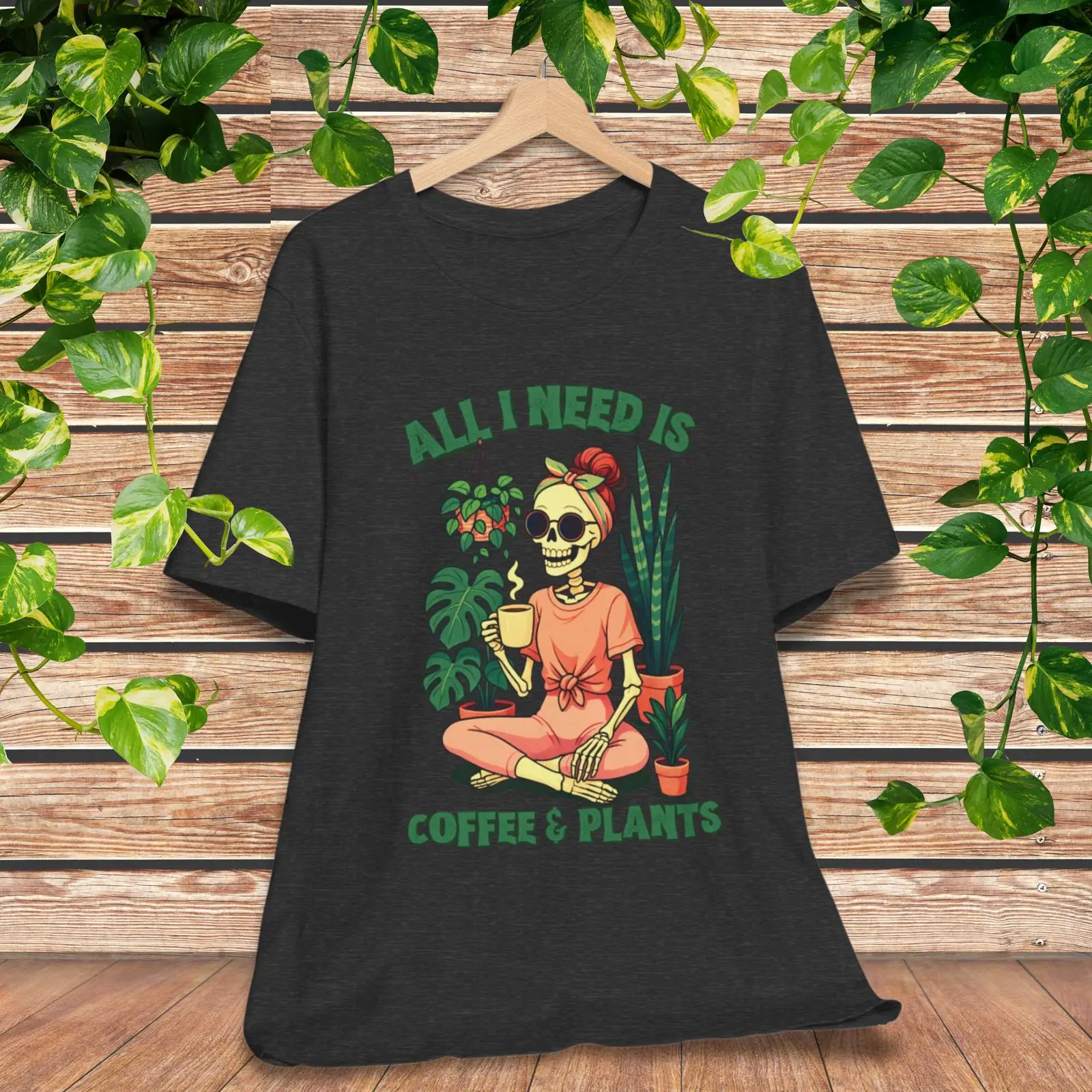 Plant Parent Shirt - Забавная футболка с изображением скелета для