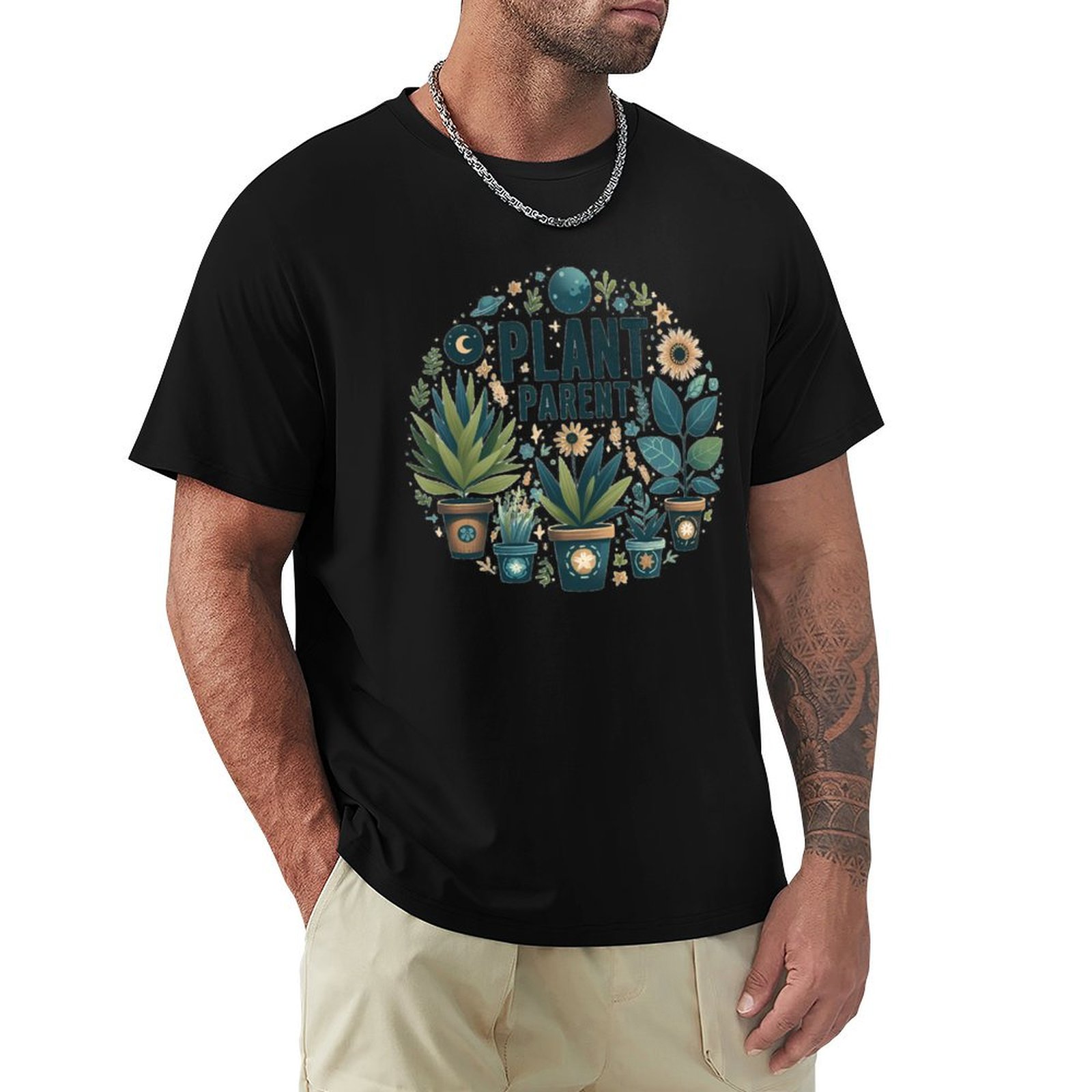 Футболка с принтом в стиле арт – обзор и цена Plant Parent Shirt